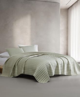 Комплект постельного белья Calvin Klein Tencel Solid Reversible 3-Pc. Quilt Set, King