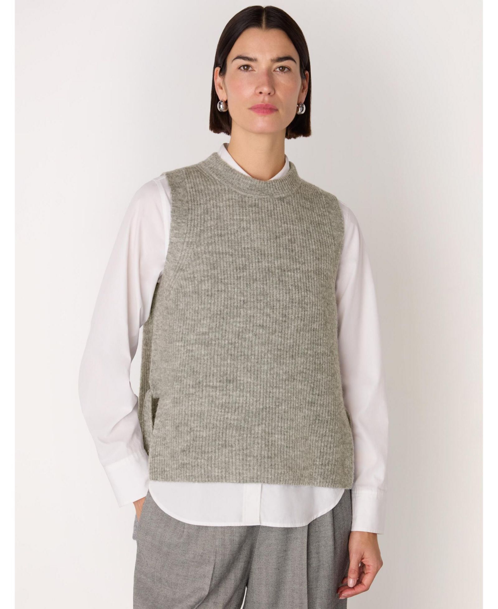 Whistles Women's Wool Mix Side Tie Detail Tank