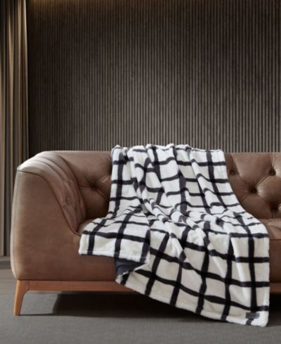 Плед Eddie Bauer Plaid Faux Fur, 50" x 60"