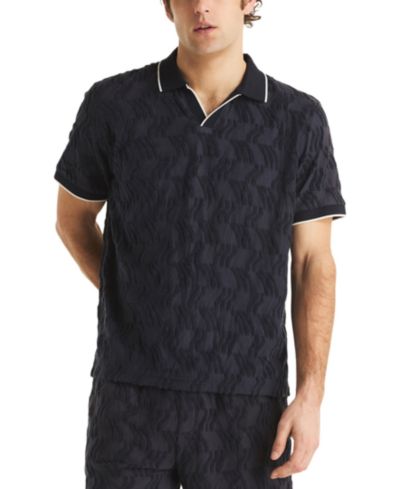 Nautica Мужская трикотажная рубашка-поло Classic-Fit из хлопка