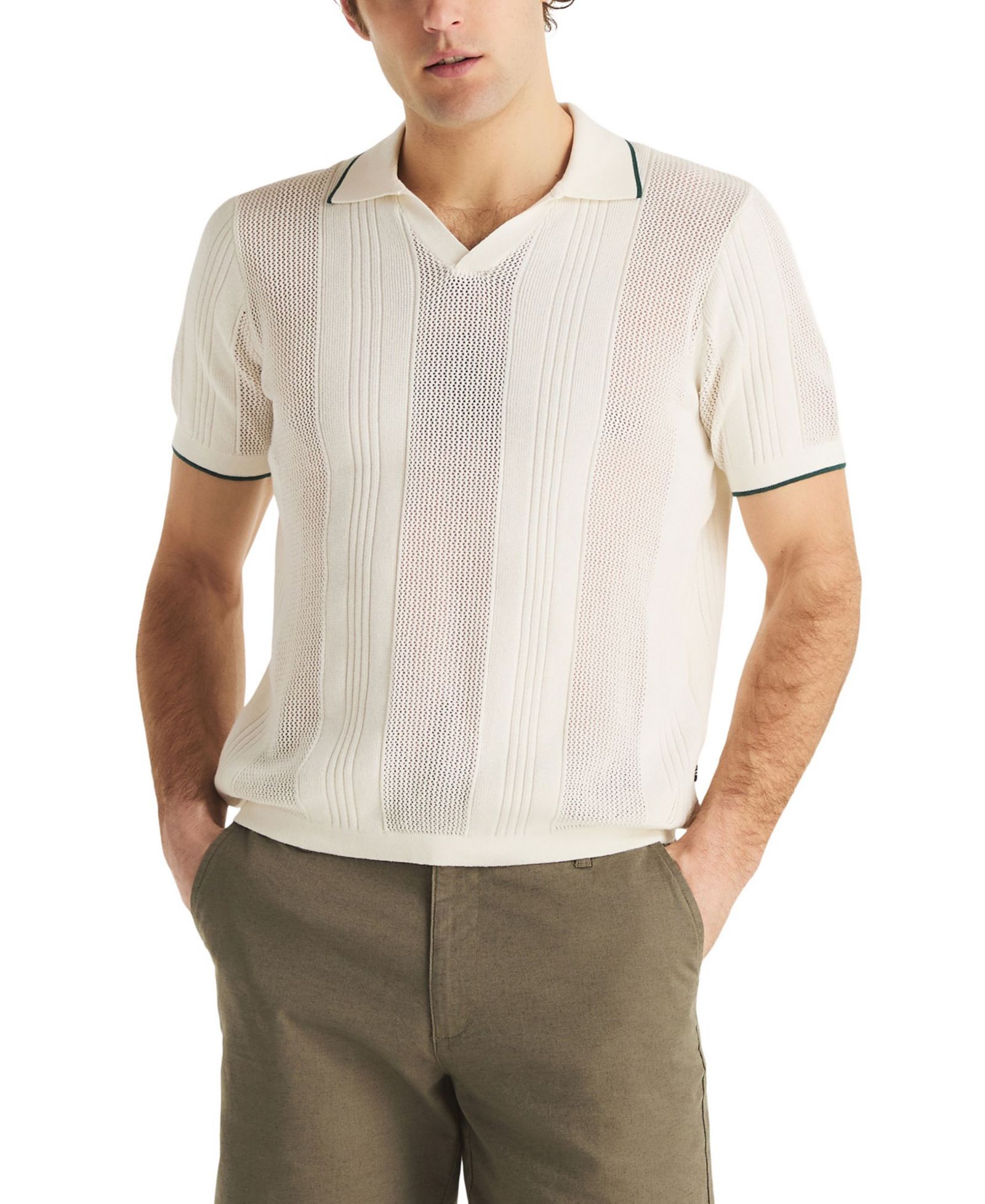 Nautica Men's Short-Sleeve Sweater