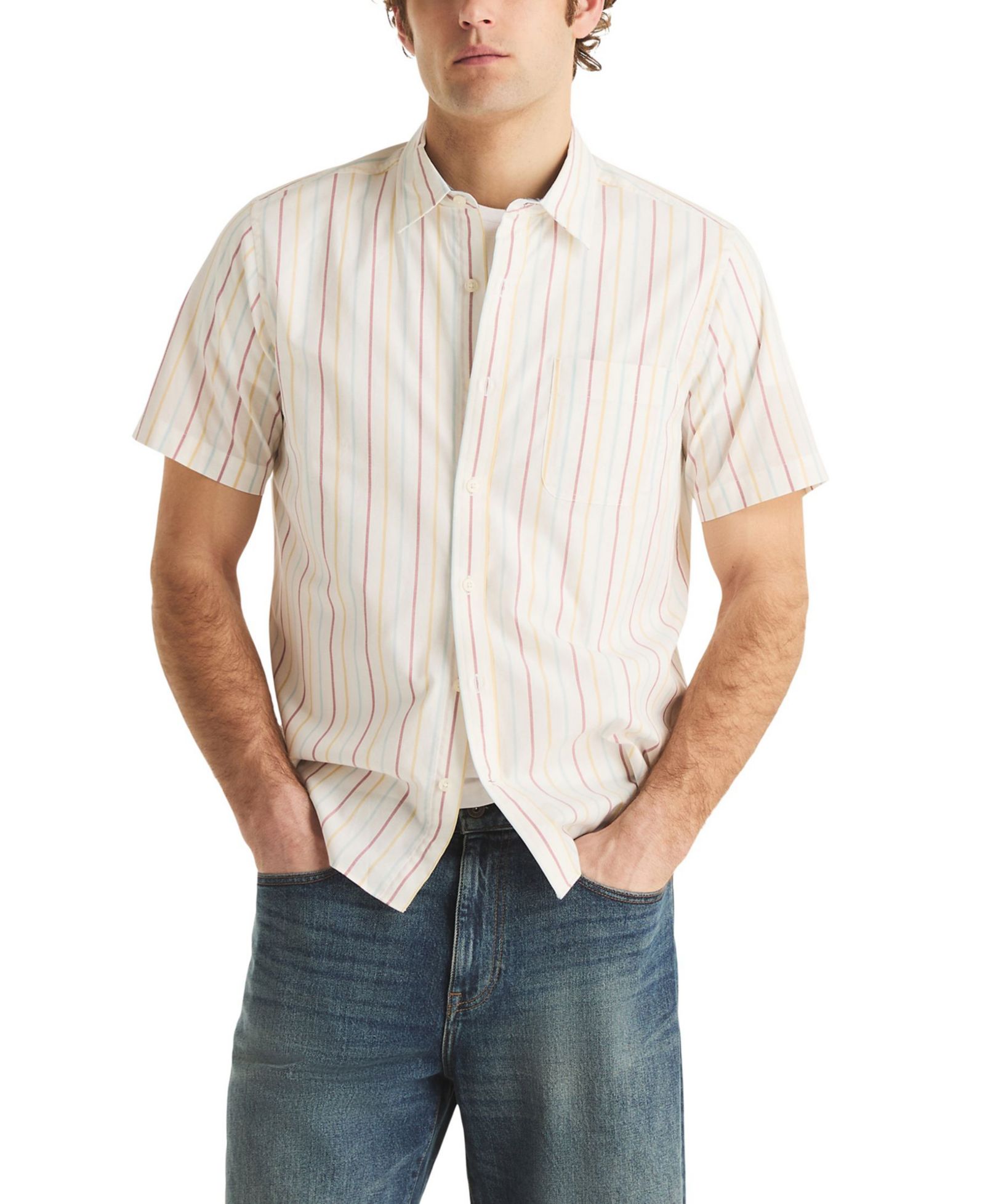 Nautica Men's Short-Sleeve Stripe Shirt