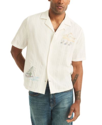 Мужская рубашка Nautica Short-Sleeve Camp Collar