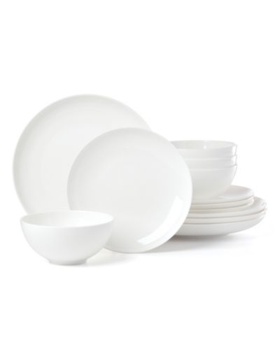 Lenox Studio 1414 Bone China Coupe 12-Pc. Dinnerware Set, Service for 4