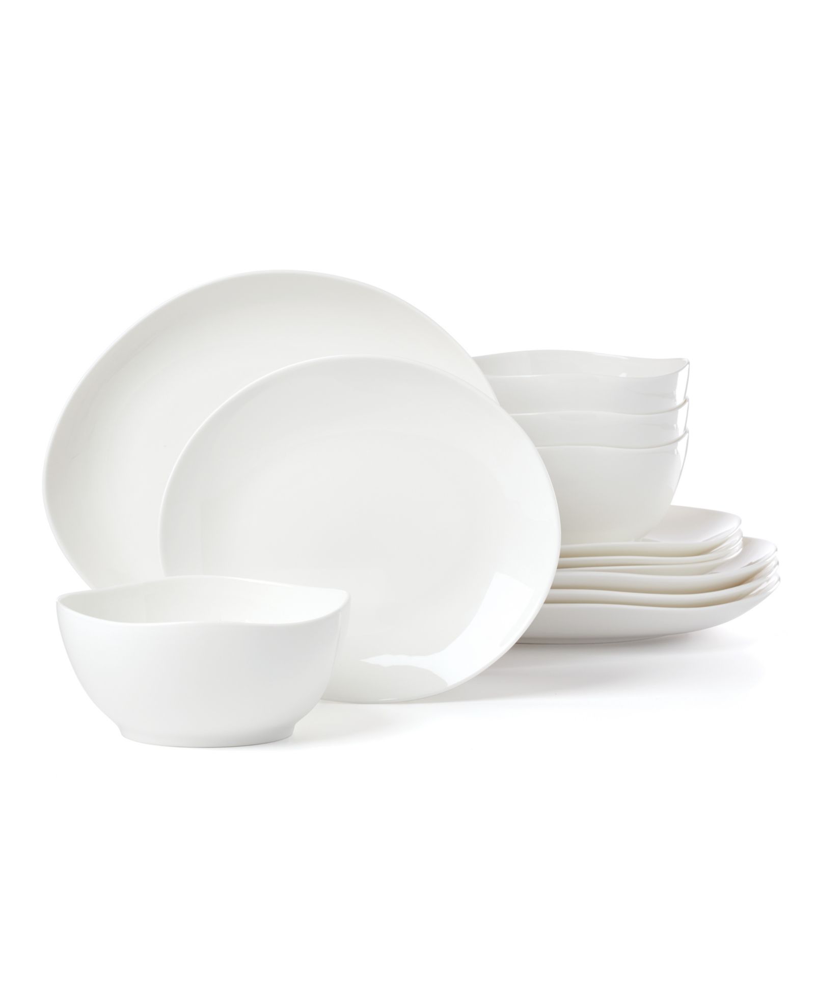 Lenox Studio 1414 Bone China Curve 12-Pc. Dinnerware Set, Service for 4