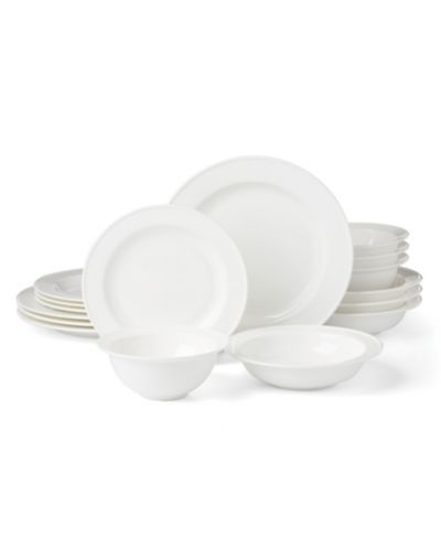 Lenox Studio 1414 Bone China Rimmed 16-Pc. Dinnerware Set, Service for 4