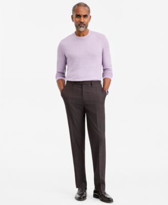 Мужские брюки Tallia Classic-Fit Brown & Blue Check Suit Separate