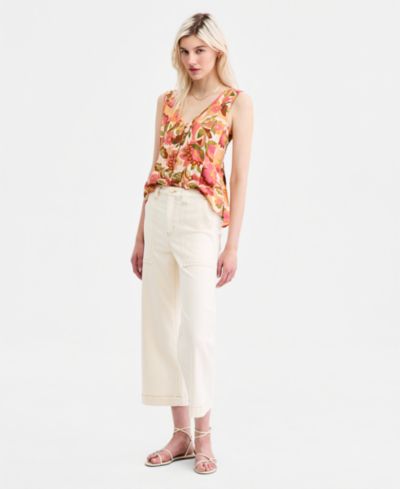 Liverpool Los Angeles Women's Stride High-Rise Cropped Wide-Leg Jeans