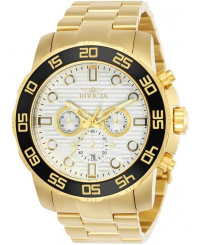 Мужские часы Invicta 22229 Pro Diver Quartz Chronograph Silver Dial