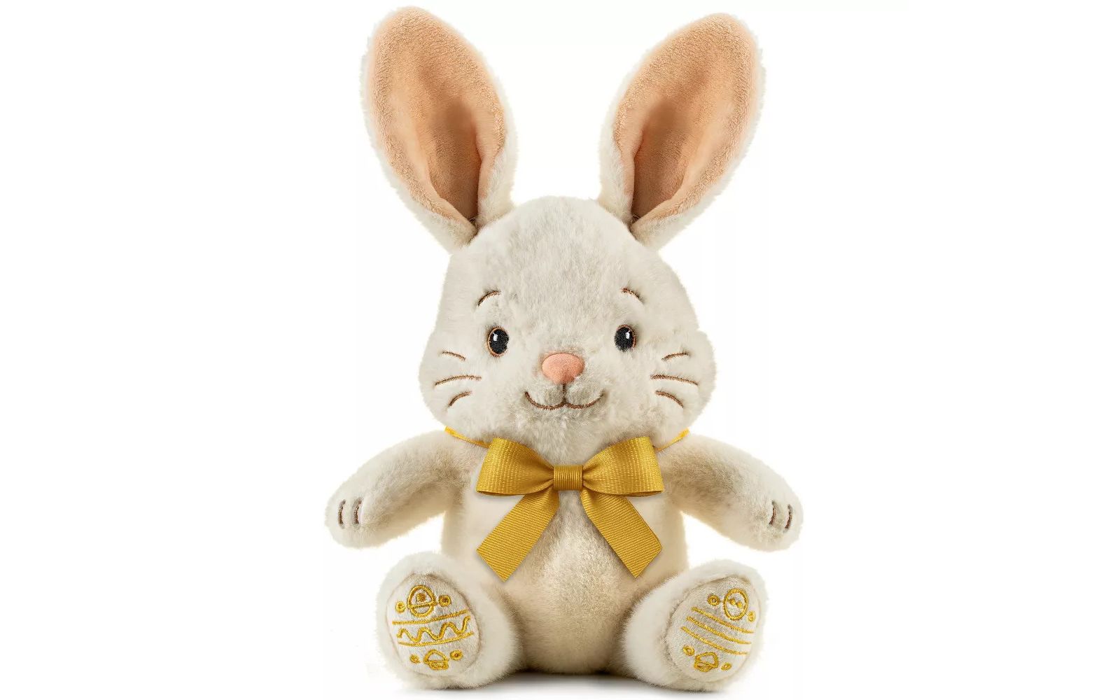 Sperric Easter Baby Plush Bunny with Bow, Cuddly Easter Plush Bunny Sensory Easter Toy for Newborns and Infants, 13" Soft, Easter Gift Toys