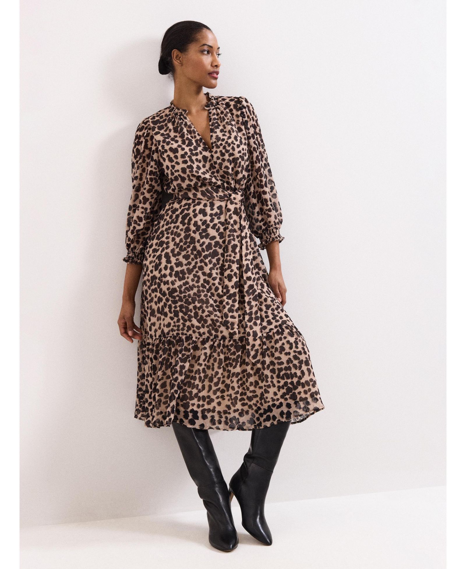 Женское миди-платье Phase Eight Carra Leopard