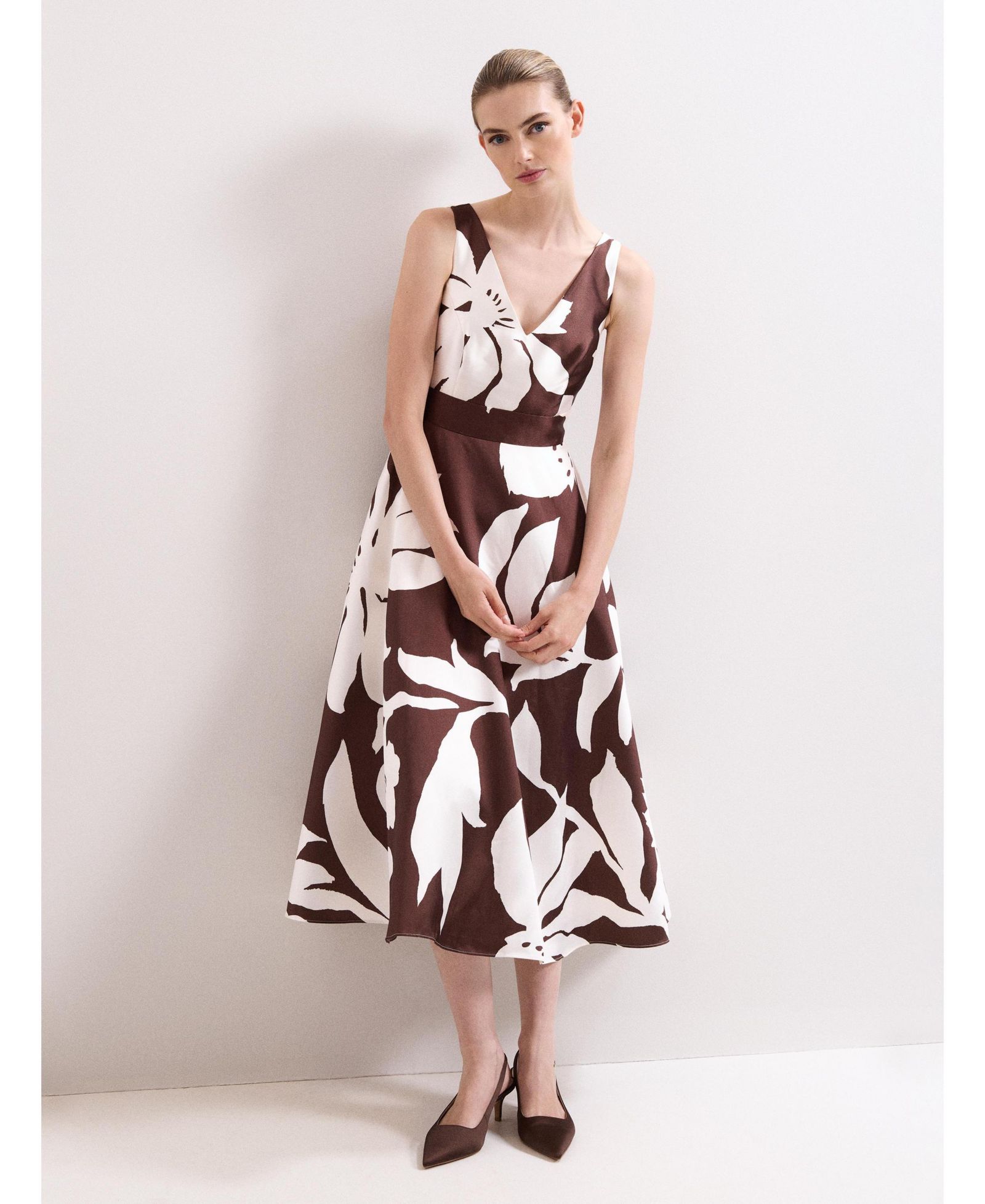 Женское платье Phase Eight Women's Delicia V-Neck Print
