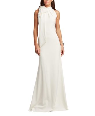 Женское вечернее платье Tadashi Shoji Sims Shoulder Bow Halter Gown