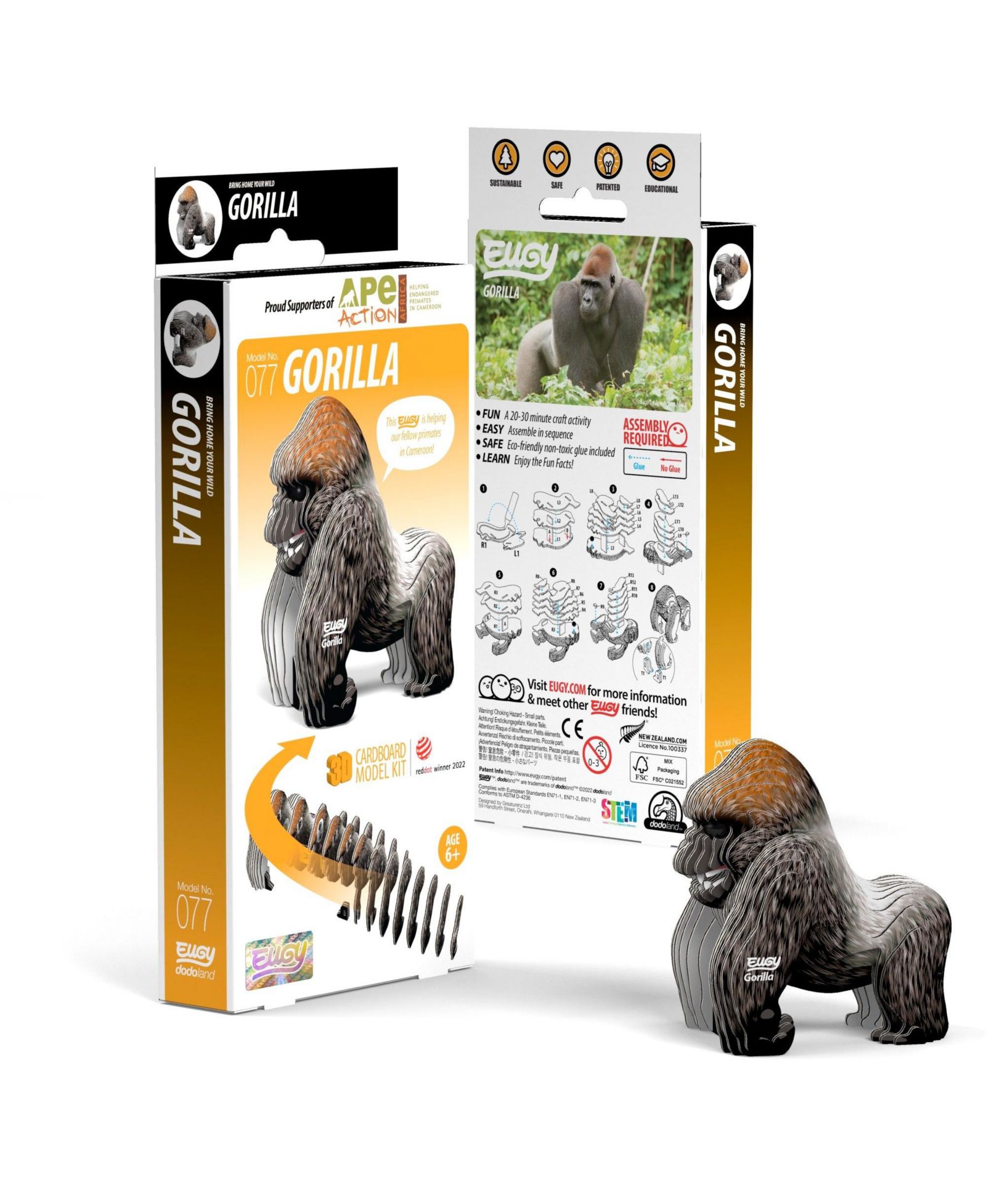 3D пазл EUGY Gorilla