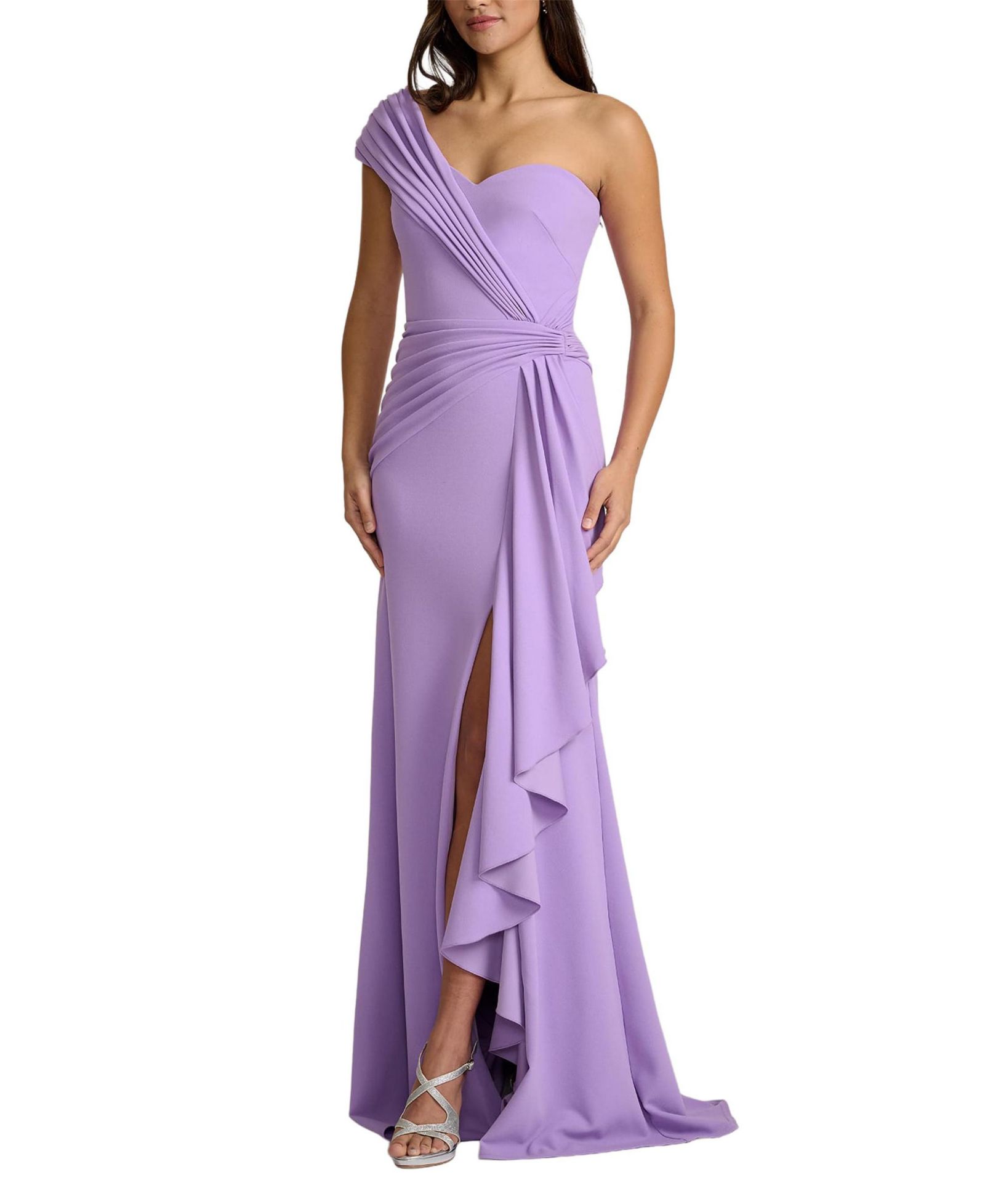 Tadashi Shoji Женское вечернее платье Lune Waterfall Sash