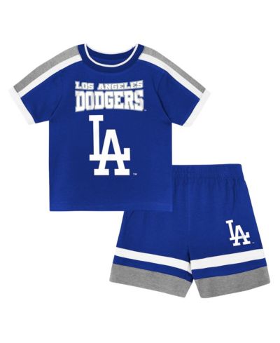 Комплект из футболки и шорт Outerstuff Preschool Royal Los Angeles Dodgers Ground Ball