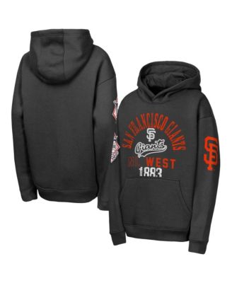 Худи Outerstuff Big Boys and Girls Black San Francisco Giants Premium Sweep Fleece