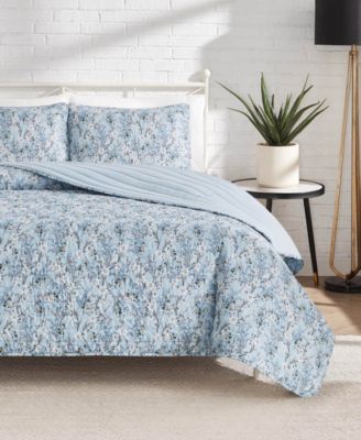 Комплект из 3 стеганых покрывал Lucky Brand Soft Floral Reversible Design, King
