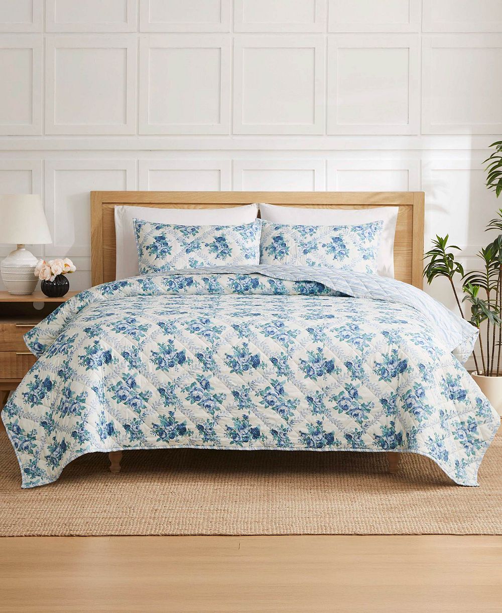 Jessica Simpson Floral Braelyn 3-Pc. Quilt Set, King