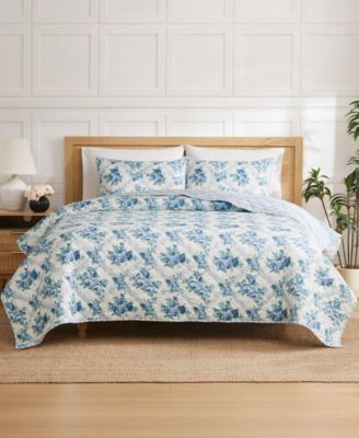 Jessica Simpson Floral Braelyn 3-Pc. Quilt Set, King