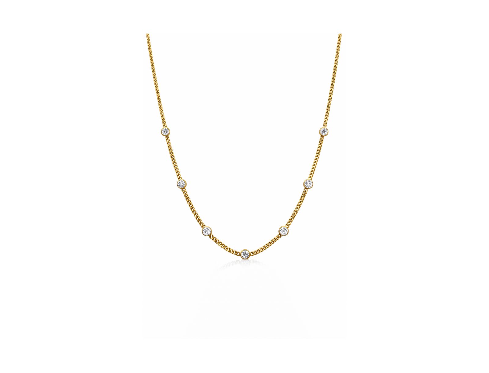 Dloria Seraphina Bezel Link ожерелье