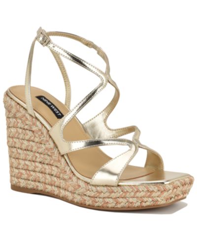 Женские сандалии-эспадрильи Nine West Adriane Strappy Platform Wedge