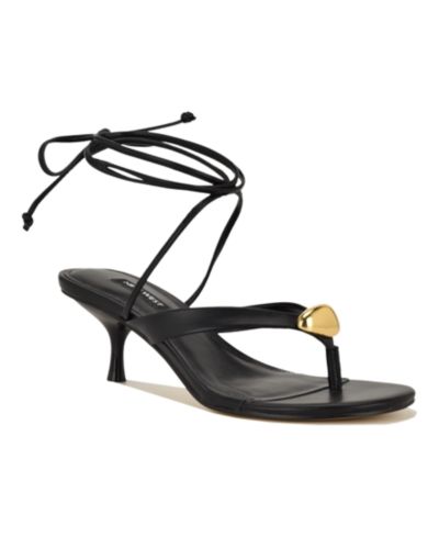 Женские босоножки Nine West Batty с отделкой и каблуком kitten heel
