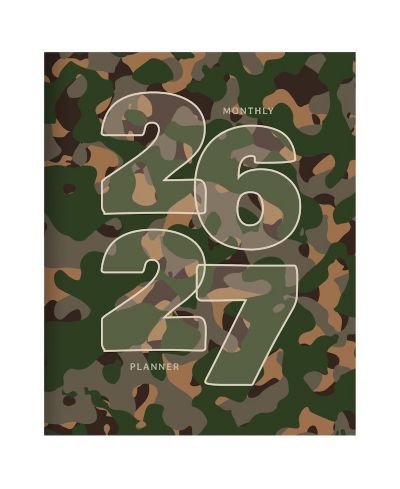 TF Publishing Paper Goods July 2026 - June 2027 Camo Medium Monthly Planner
