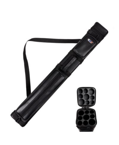 GSE Games & Sports Expert 3x6 Square Hard Pool Cue Case, Billiard Stick Carrying Case for 3 Sticks, Billiard Cue Cases