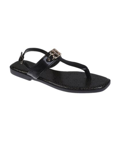 Женские сандалии Bebe Fashion с фурнитурой Double B и повторяющимся логотипом