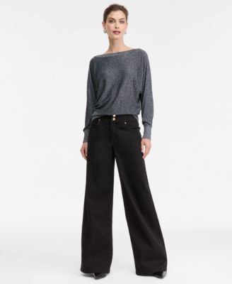I.N.C. International Concepts Women's High-Rise Wide-Leg Jeans, Macy's Exclusive