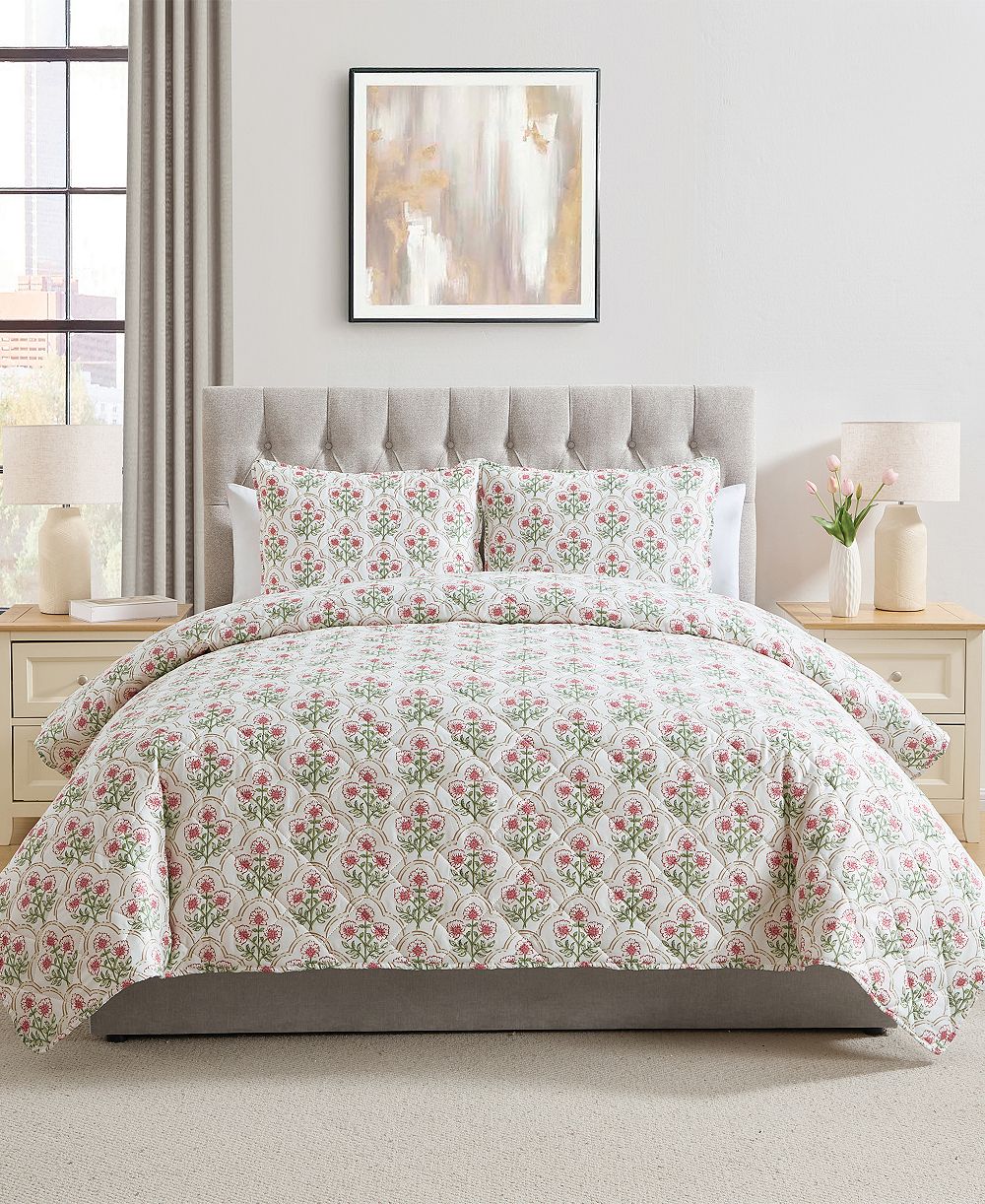 VCNY Home Ellia Pinsonic 3-Pc. Quilt Set, King