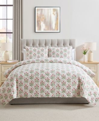 VCNY Home Ellia Pinsonic 3-Pc. Quilt Set, King