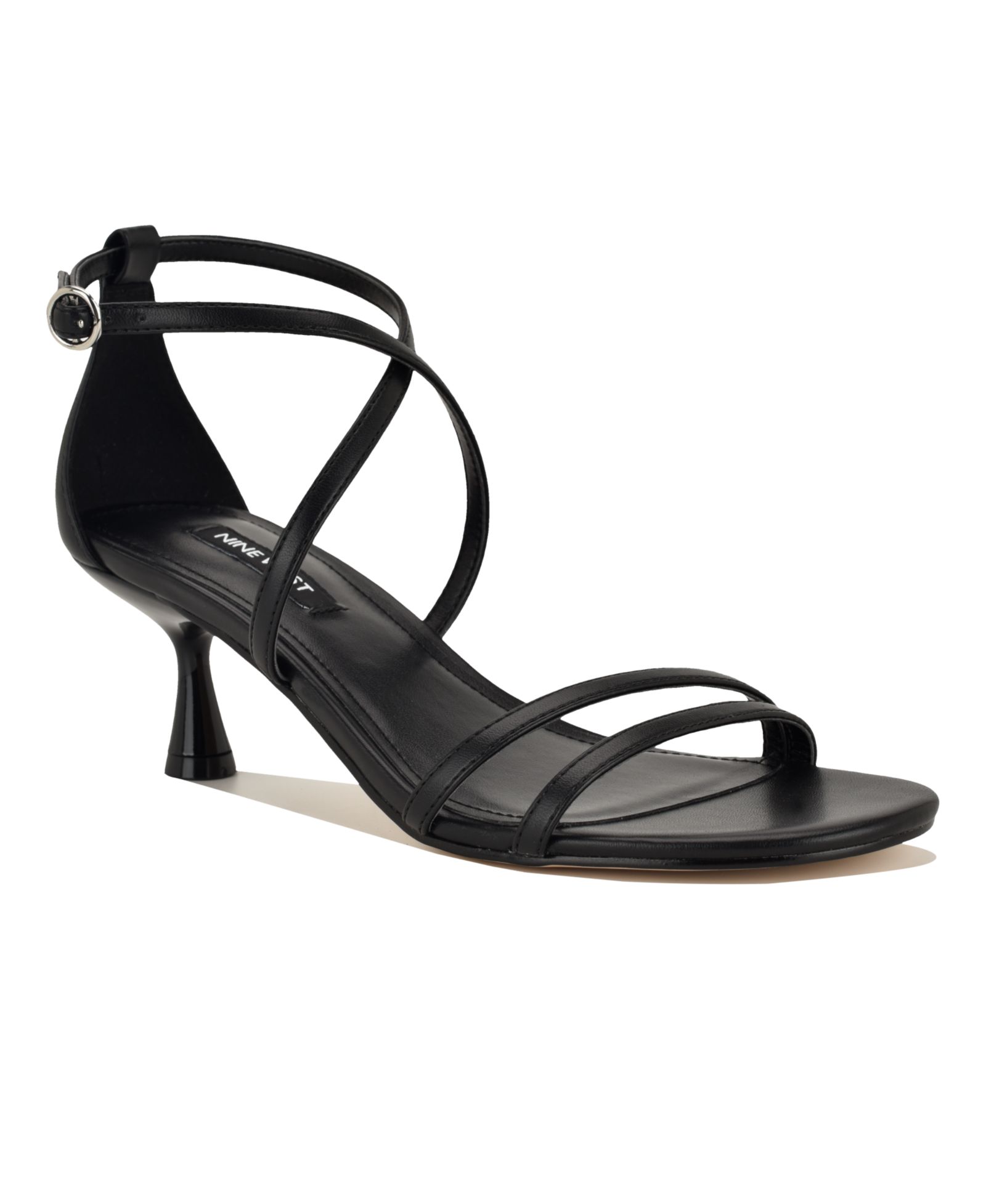 Nine West Women's Jettie Strappy Kitten Heel Dress Sandals