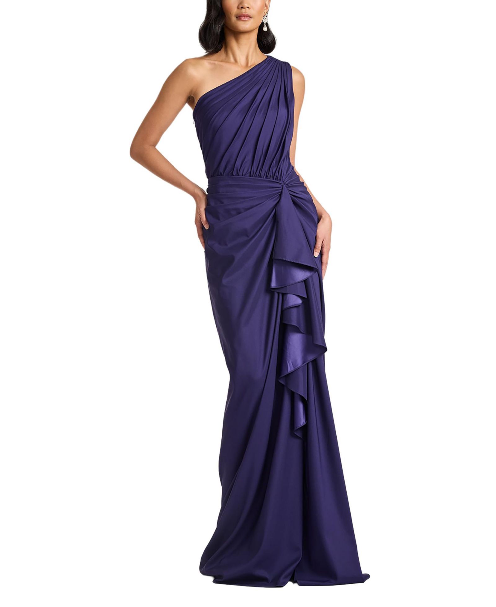 Tadashi Shoji Женское вечернее платье Lena Waterfall Drape