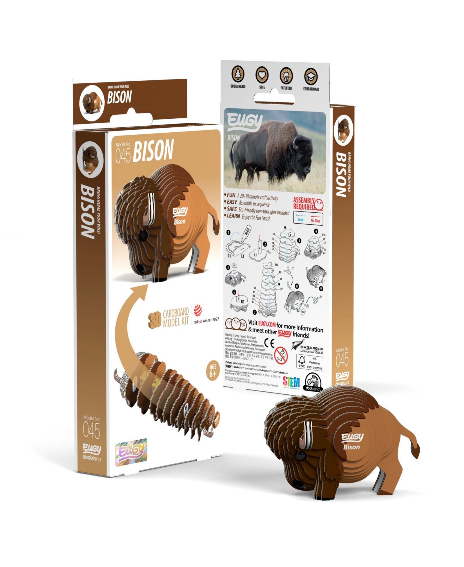 EUGY Bison 3D пазл