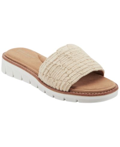 Easy Spirit Women's Jadyn Woven Flat Slip-On Sandals