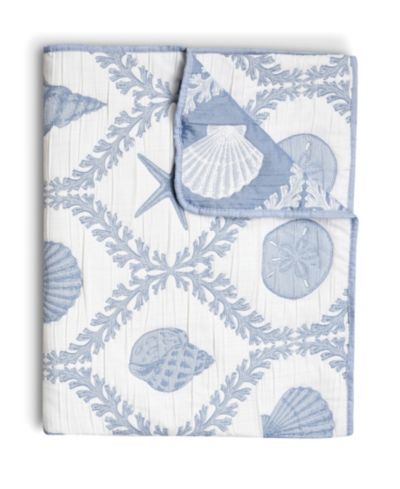 Декоративный плед Greenland Home Fashions Laguna Reversible Jacquard Woven Matelassé Throw, 50" x 60"