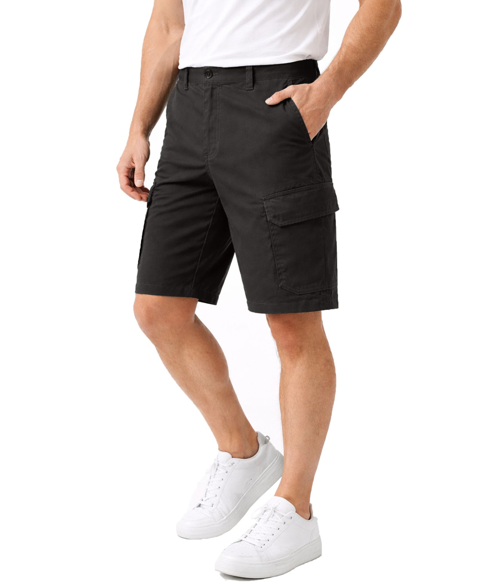Blu Rock Men's Cotton Flex-Stretch Cargo Shorts