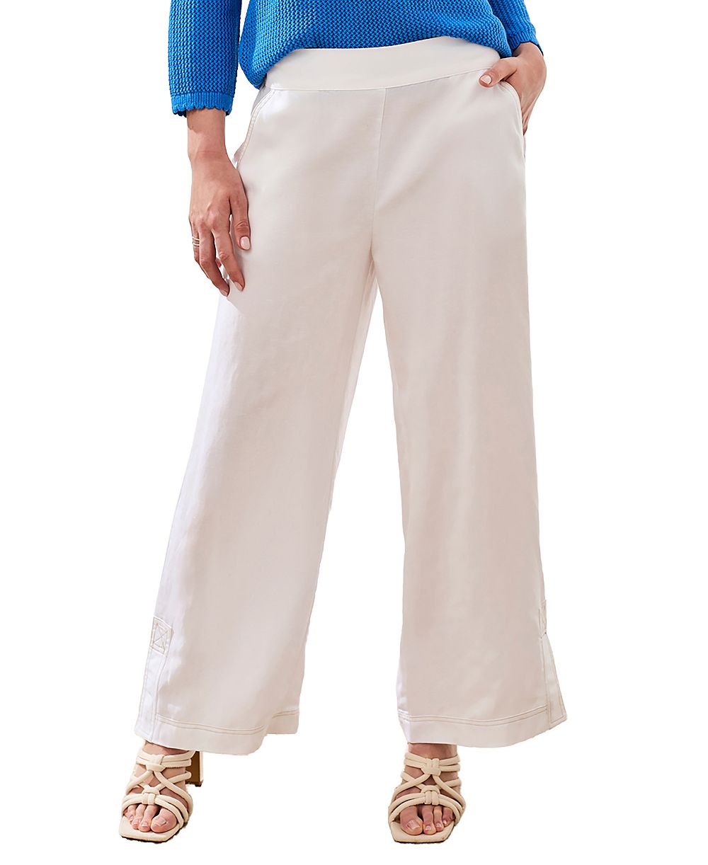 TRIBAL Women's Lightweight Wide-Leg Pants