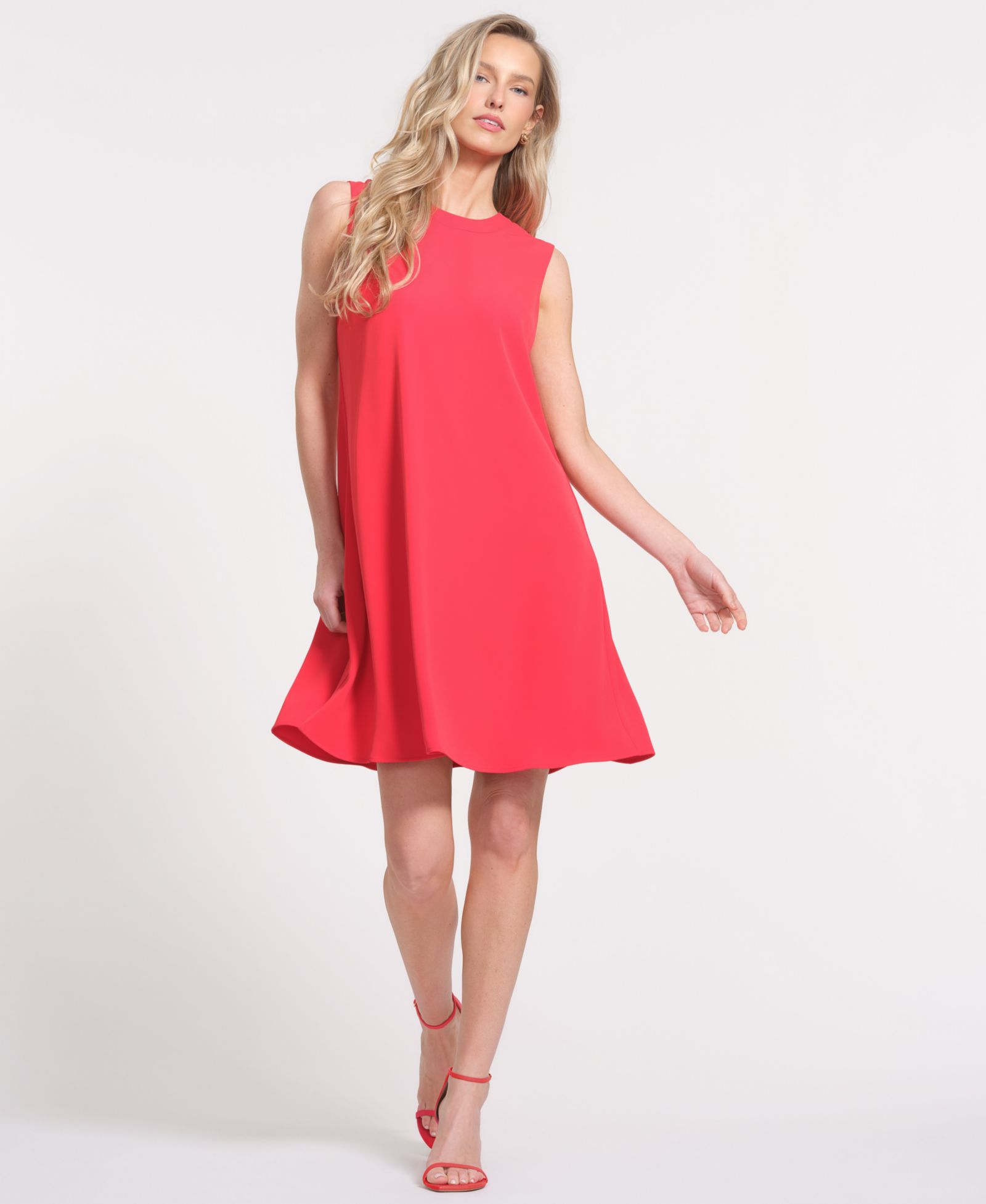 Isaac Mizrahi Women's Crewneck Sleeveless Dress