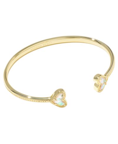 Kendra Scott Framed Ari Dichroic Glass Heart Cuff Bracelet