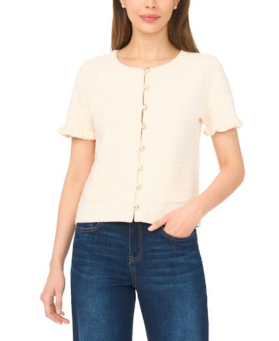 Женский кардиган CeCe Crewneck Short-Sleeve