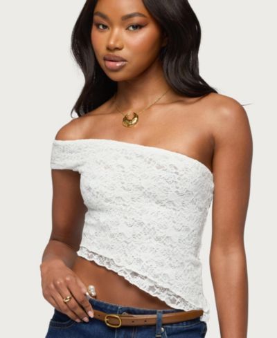 Женский асимметричный топ Edikted One Shoulder Lace