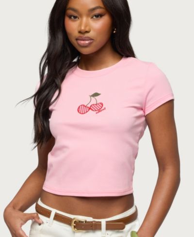 Женская футболка Edikted Cherry Crush