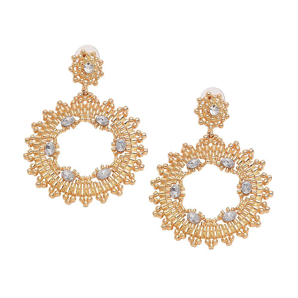 SOHI Women's Circular Drop Earrings