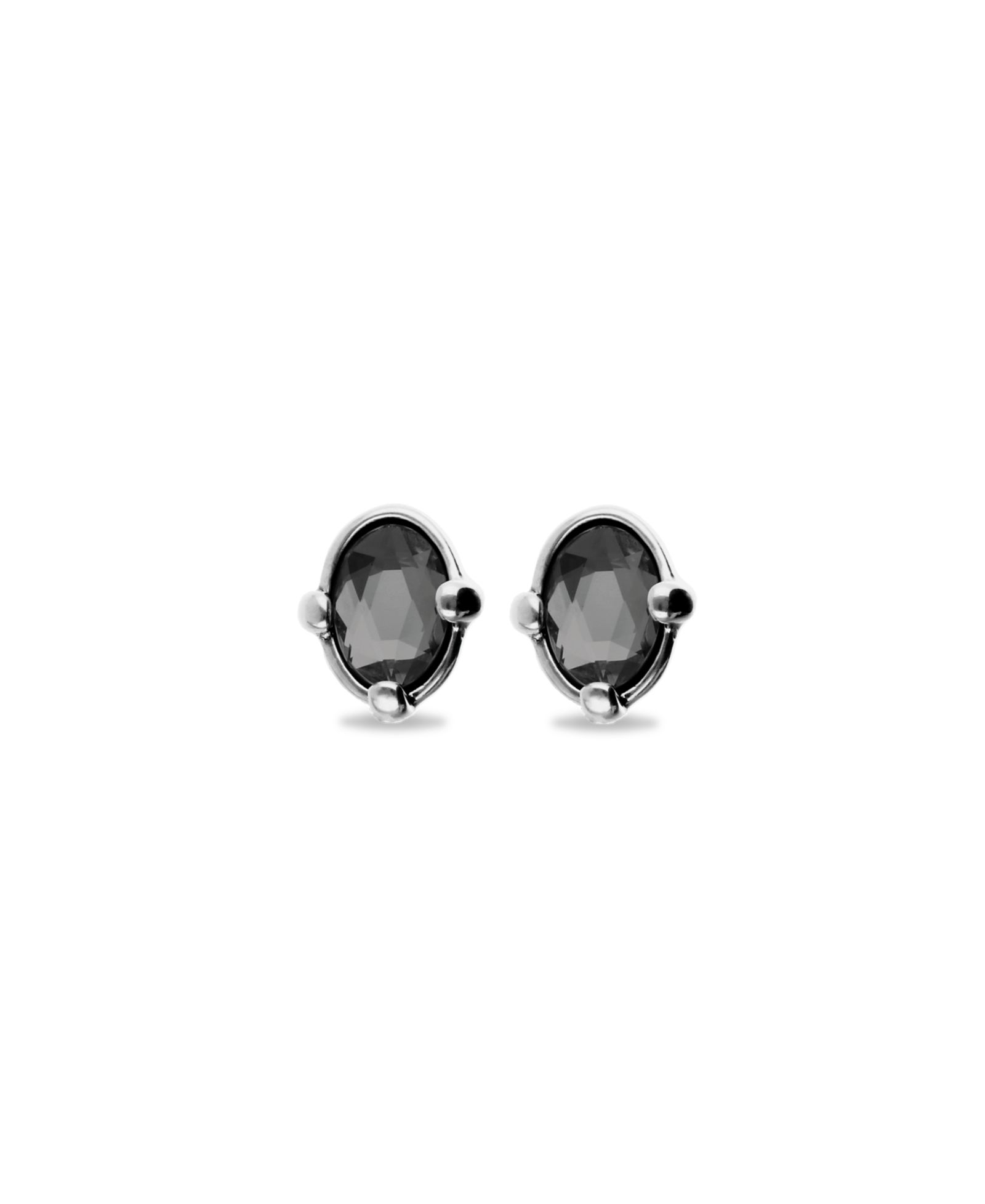 Серьги UNOde50 Gray Faceted Crystals