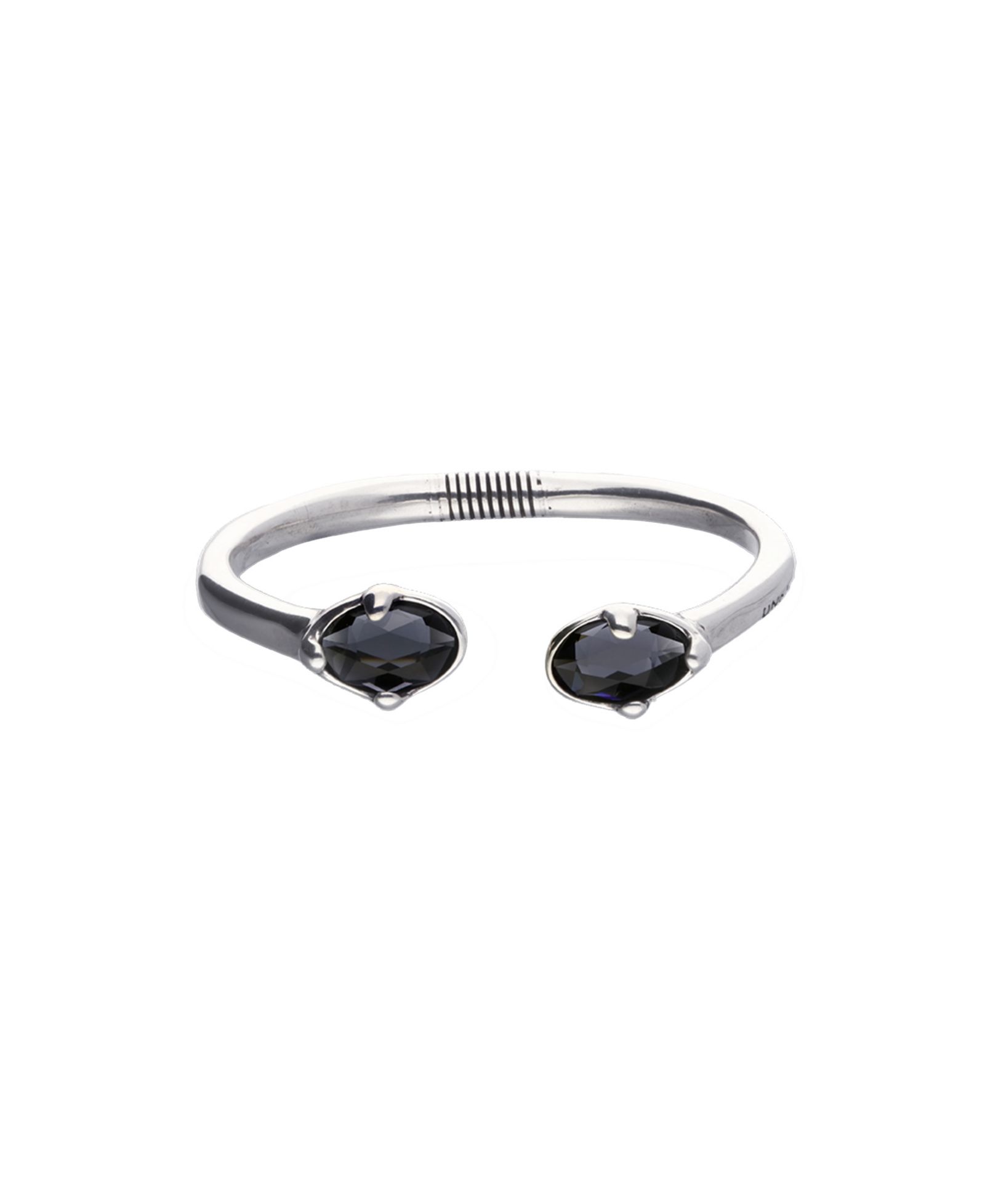 Жесткий браслет UNOde50 Gray Facted Crystals