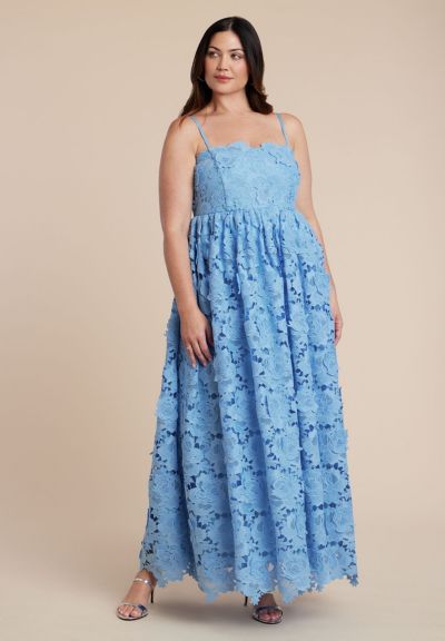 Женское вечернее платье ELOQUII Fit And Flare Lace Gown