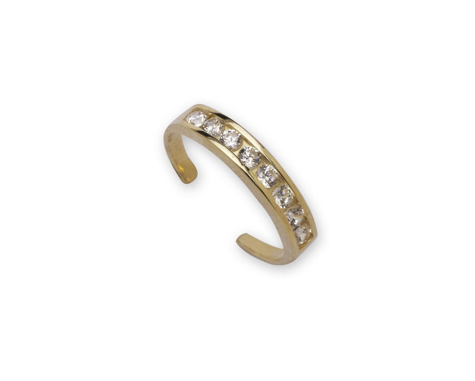 Кольцо на палец с камнями Cubic Zirconia Curata Jewelry